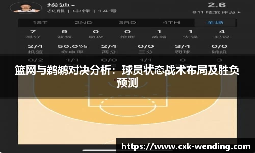 篮网与鹈鹕对决分析：球员状态战术布局及胜负预测